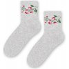 Dámske ponožky Bylinky bledošedá