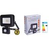 LED reflektor SOLIGHT WM-10WS-L PRO 10W PIR