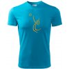 Volejbal zlatá - Pánske tričko Fantasy športové - 3XL ( Svetlý tyrkys )