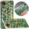 Gumený kryt MARBLE na Xiaomi Redmi 9C - zelená