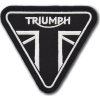 Moto nášivka Triumph triangle BW 8 cm x 7 cm