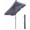 SONGMICS Záhradný slnečník Royal 200x125 cm sivý