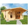BPP Záhradná drevená chatka BPP6-2, 395x395 cm, 40 mm