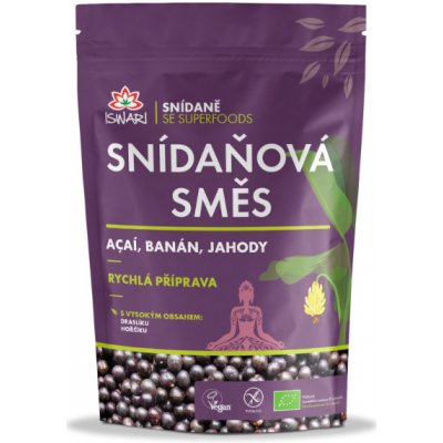 Iswari Bio raňajková zmes Acai jahoda banán 300 g