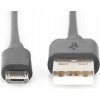 Assmann AK-300110-030-S USB 2.0, USB A M(plug)/microUSB B M(plug), 3m, černý