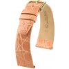 Remienok Hirsch Prestige 1 krokodíl - ružový, lesklý - 19 mm - L – Štandardná dĺžka (doporučujeme) - 14 mm - Rose Gold + 5 rokov záruka a darček ZADARMO