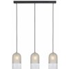 Markslojd COPE Pendant 3L Frosted/Clear/Black 108226