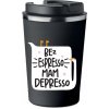 Termohrnček Premium s potlačou ESPRESSO DEPRESSO 350ml 0,35l KT_031