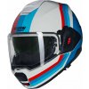 Nolan N120-1 Lineo N-Com výklopná prilba, biela/modrá/červená, L (60)
