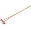 Teddies Hrable červené s násadou s 6 kolíkmi drevo / plast 90cm náradie 34540453