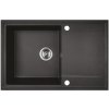Kuchinox Hunter, 1-komorový granitový drez 670x440x180mm, čierna, LAV-SBU_711T