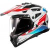 LS2 MX702 PIONEER II NAMIB WHITE BLUE RED-06 L