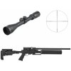 Kuzey Arms Výhodný set PCP vzduchovka Kuzey K900 Tactical 6,35mm a puškohled VictOptics PAC 3-9x40 1