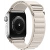 eses Alpský ťah tkaný nylónový remienok pre Apple Watch 42 mm/44 mm/45 mm/46 mm/49 mm Farba: hviezdne biela