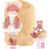 Llorens M738-16 obleček pro panenku miminko NEW BORN velikosti 40-42 cm