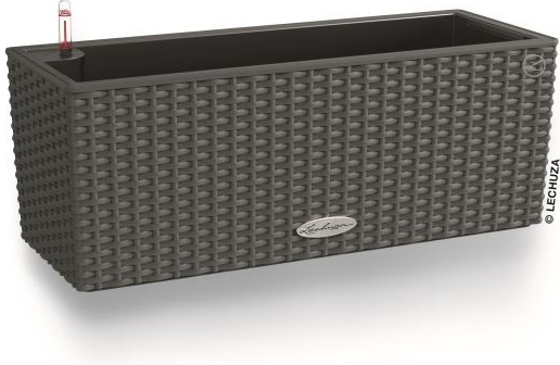 Lechuza Balconera Cottage granitová/čiernosivá so samozavlažovacím setom viac veľkostí 50cm