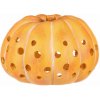 Jesenná dekorácia Tekvica s otvormi, 28 x 28 x 19 cm, magnézium
