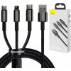 Baseus CAMLTWJ-01 Tungsten Gold 3v1 USB-C, Lightning, MicroUSB, 1,5m