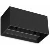 Ideal lux 328676 OUTDOOR ATOM vonkajšie nástenné svietidlo LED 25W 2100/1340lm 3000K IP54 čierna