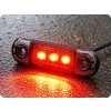 KAMAR LED bočné obrysové svetlo ČERVENÉ 0,4/0,8W, 12/24V, IP67 [L1319]