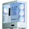 Zalman skříň P50 DS / Middle Tower / 4x120mm ARGB fan / 2x USB 3.0 / USB-C / panoramatická / bílá P50 DS White