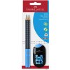 FABER-CASTELL súprava písacích potrieb GRIP TWO TONE - modrá