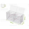 Gabiónový kôš 200 x 70 x 100 cm oko 10 x 5 cm, s vrchnou sieťou