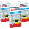 TESA STANDARD Sieťka okenná na suchý zips Sieťka na okno 1,3x1,5 m čierna x3