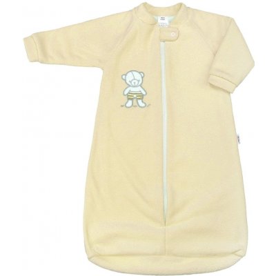 Dojčenský froté spací vak New Baby medvedík žltý