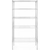 Hendi 5-policový skladový regál 910x455x(H)1830mm chrom