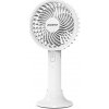 Aigostar B.V. Aigostar - Prenosný nabíjací ventilátor 3W/5V 1500mAh USB biely AI1554 + záruka 3 roky zadarmo + záruka 3 roky zadarmo