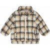 DIRKJE Bunda s kožušinkou károvaný vzor viacfarebná Q52330-35