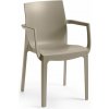 ROJAPLAST Záhradná stolička EMMA ARMCHAIR, taupe