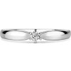 Florence | Zásnubný prsteň so stredovým diamantom 0.085ct, biele zlato 61