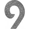 Číslo domové 9, 120 x 80 x 3 mm, zdobené, bez úpravy