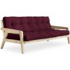 Karup design Karup design GRAB SOFA natural pine (pohovka z borovice) 130*190 cm, bordeaux