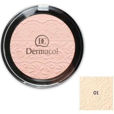 Dermacol Compact Powder, Kompaktný púder s reliéfom čipky, odtieň č.01, 8g, č. 01