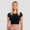 GymBeam Dámske tričko Cropped Aura Black L