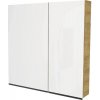 Zrkadlová skrinka bez osvetlenia Devo Viva 2.0 ľavá 85 x 15 x 85 cm natural hickory