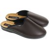 Pánske tmavohnedé papuče Mjartan OTTO