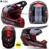 Fox Yth V1 Race Spec helmet, fluorescent red, YL
