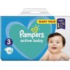 Pampers Active Baby 3 Detské plienky (6-10 kg) Giant Pack 90 jednorazových plienok