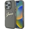 Guess pevný kryt IML Heart na iPhone 16 Pro (GUHCP16LHCHGSPK) - čierny