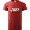 Narodeniny odmocniny 60 - Klasické pánske tričko vyššej gramáže - 3XL ( Bordová )