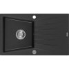 Mexen Cesar - drez granitový 77,5x47,0cm, 1-komorový, čierna-strieborná, 6514771010-73