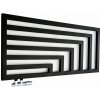 Regnis Kreon Zenit, vykurovacie teleso 1200x550 mm, 630W, čierna matná, KZ120/55/D5/BLACK