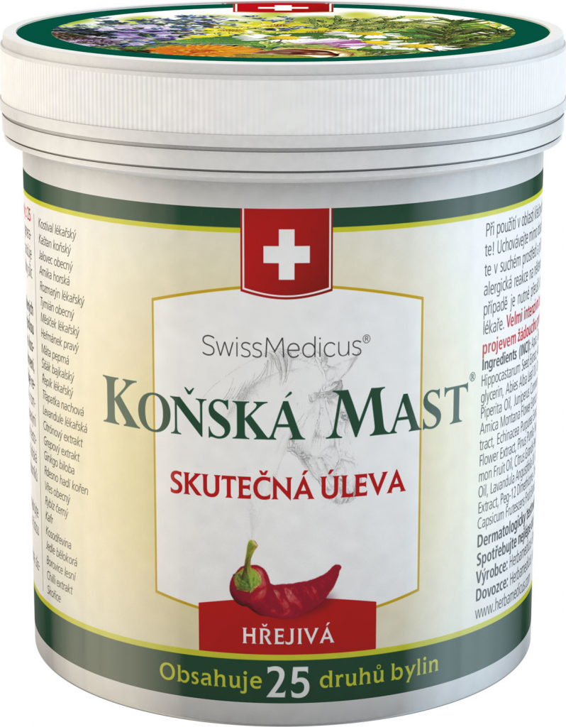 Herbamedicus konská masť hrejivá 500 ml