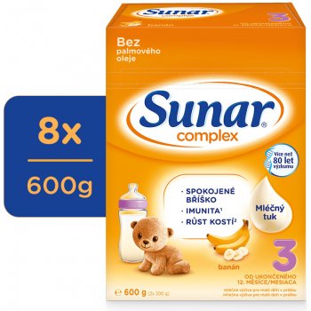 Sunar 3 Complex banán 8 x 600 g