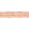 vidaXL Stolová doska svetlohnedá 180x40x4 cm ošetrený dub živé hrany 363974