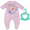 BABY Born Oblečenie Spací vak Pajacík pre bábiku 36 cm Ružový 830574